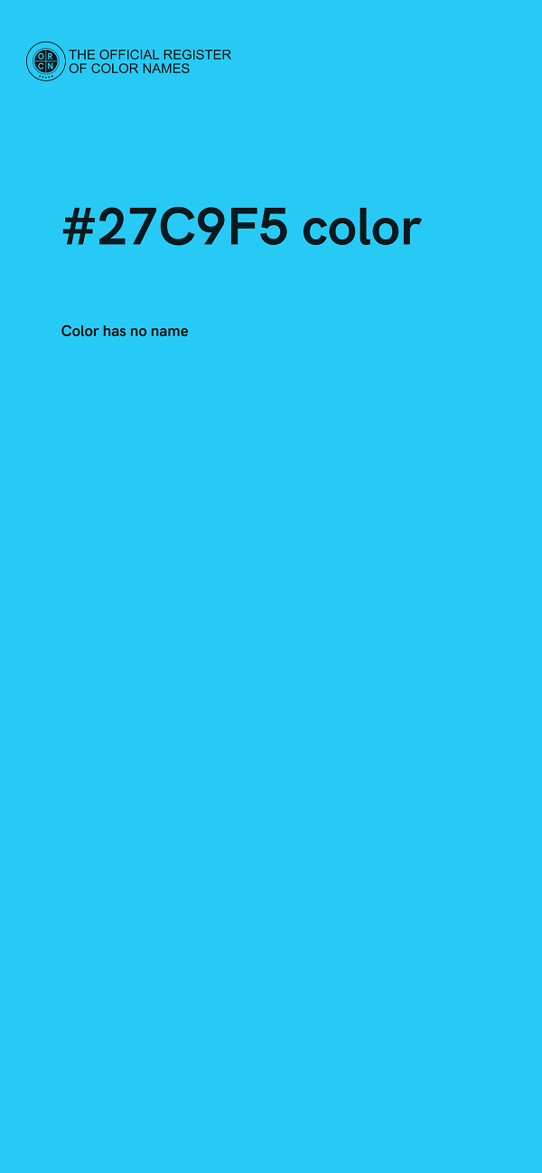 #27C9F5 color image
