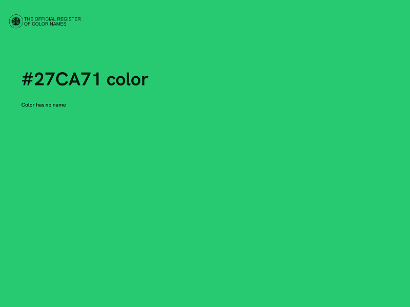 #27CA71 color image