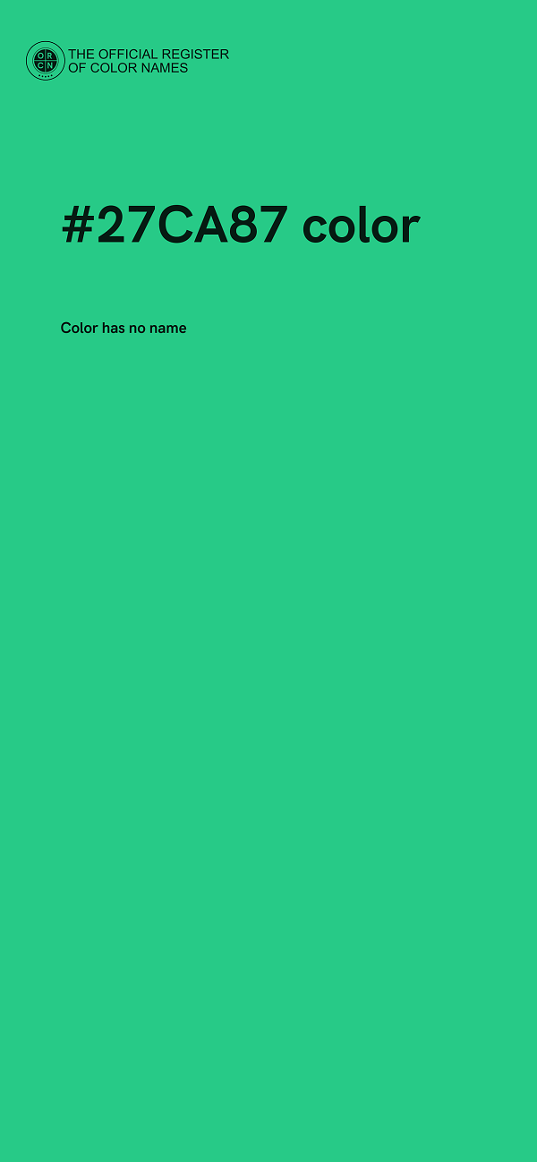 #27CA87 color image