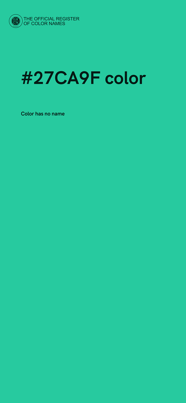 #27CA9F color image