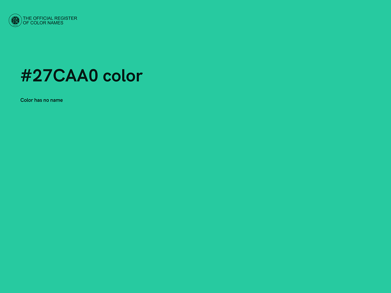 #27CAA0 color image