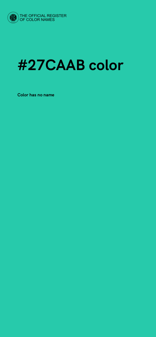 #27CAAB color image