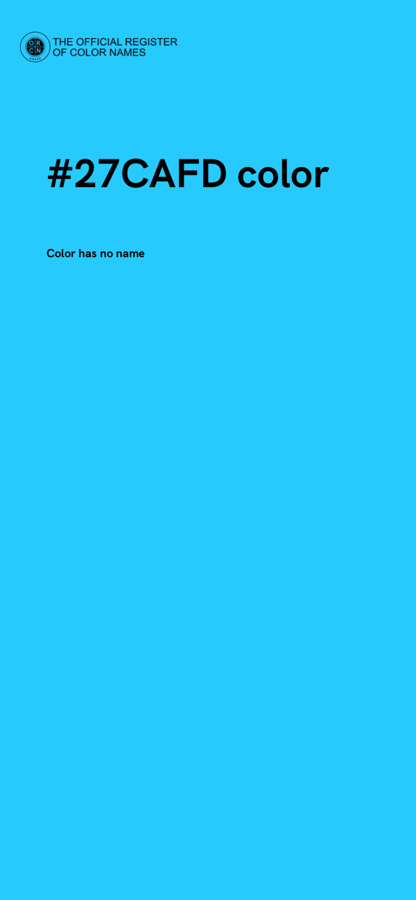 #27CAFD color image