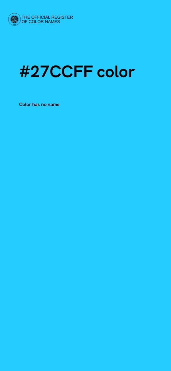 #27CCFF color image
