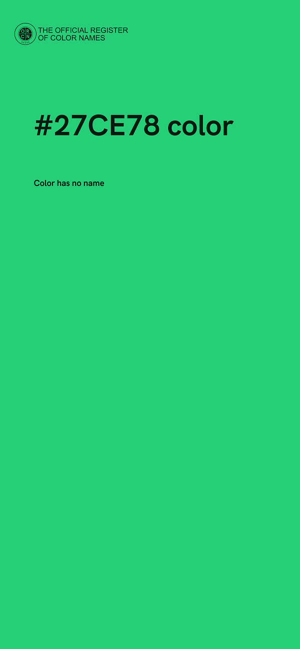 #27CE78 color image