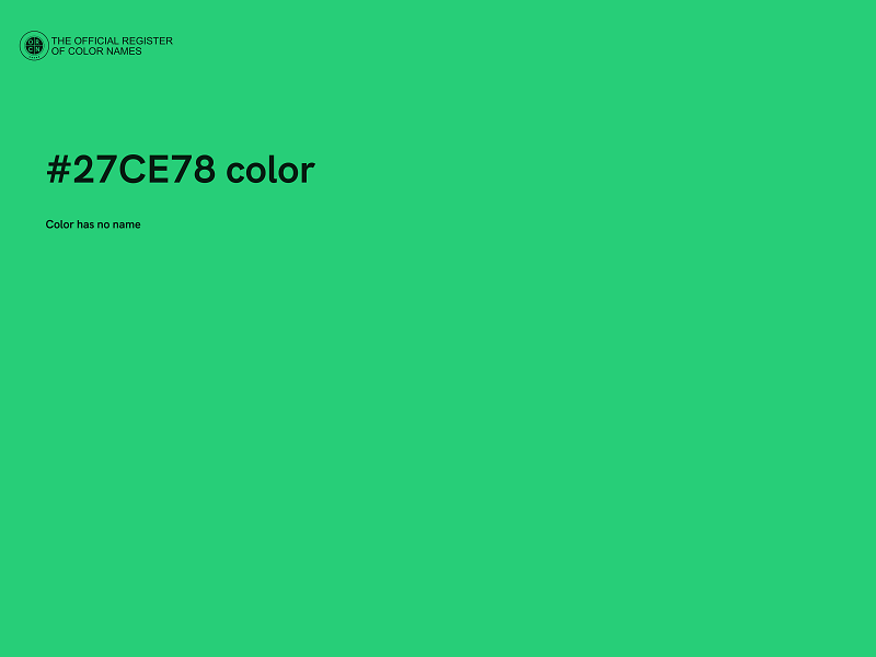 #27CE78 color image