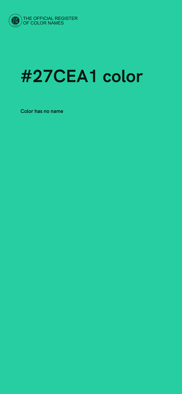 #27CEA1 color image