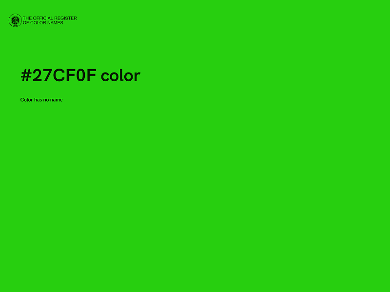 #27CF0F color image