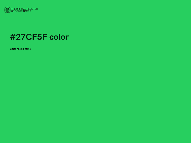 #27CF5F color image