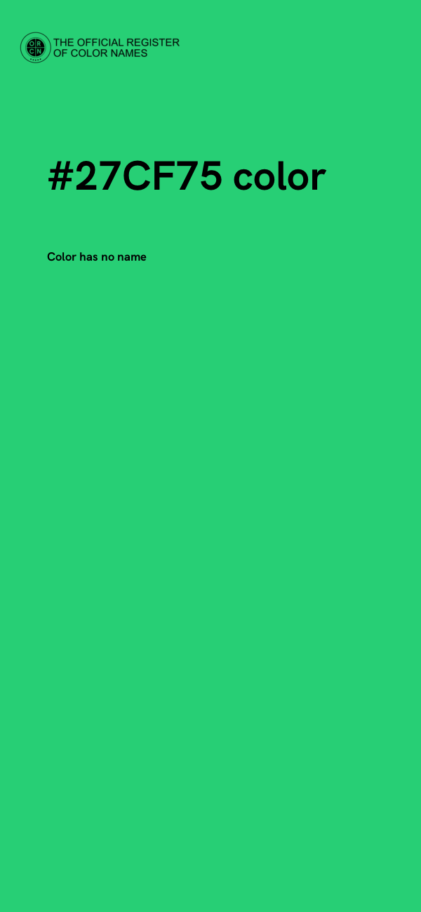 #27CF75 color image