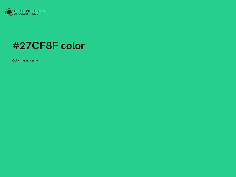 #27CF8F color image