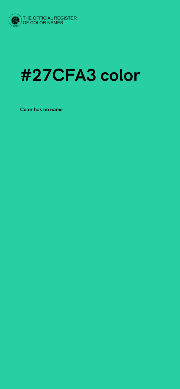 #27CFA3 color image