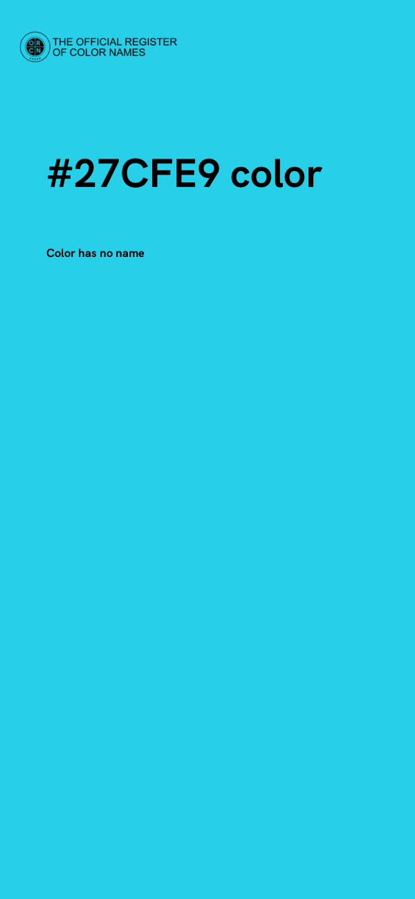 #27CFE9 color image