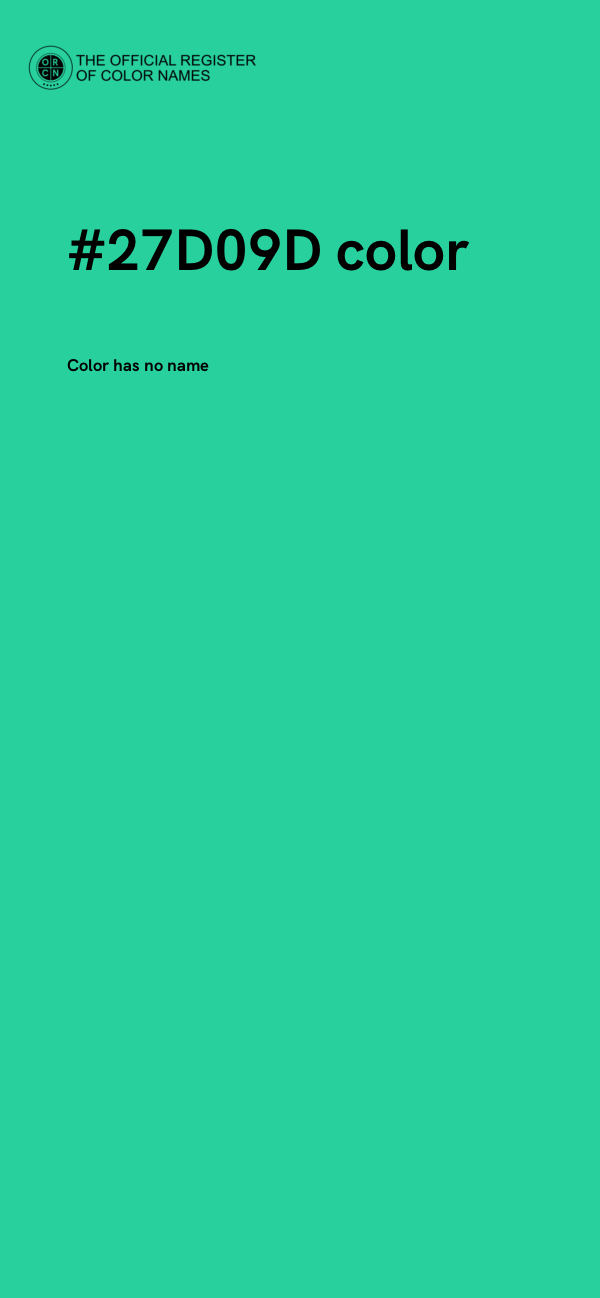 #27D09D color image