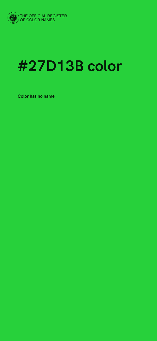 #27D13B color image