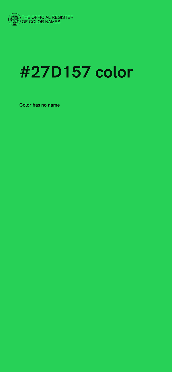 #27D157 color image