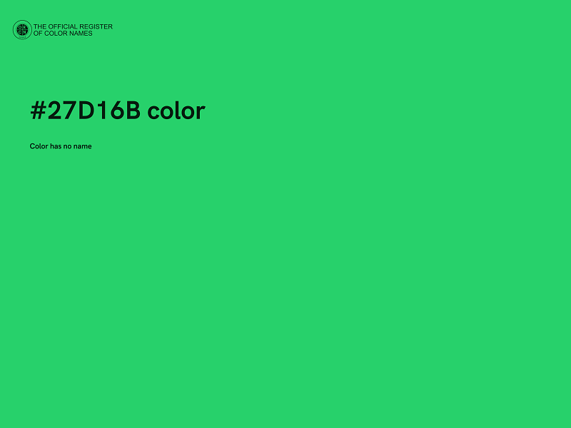 #27D16B color image