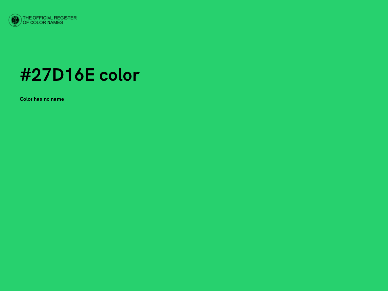 #27D16E color image