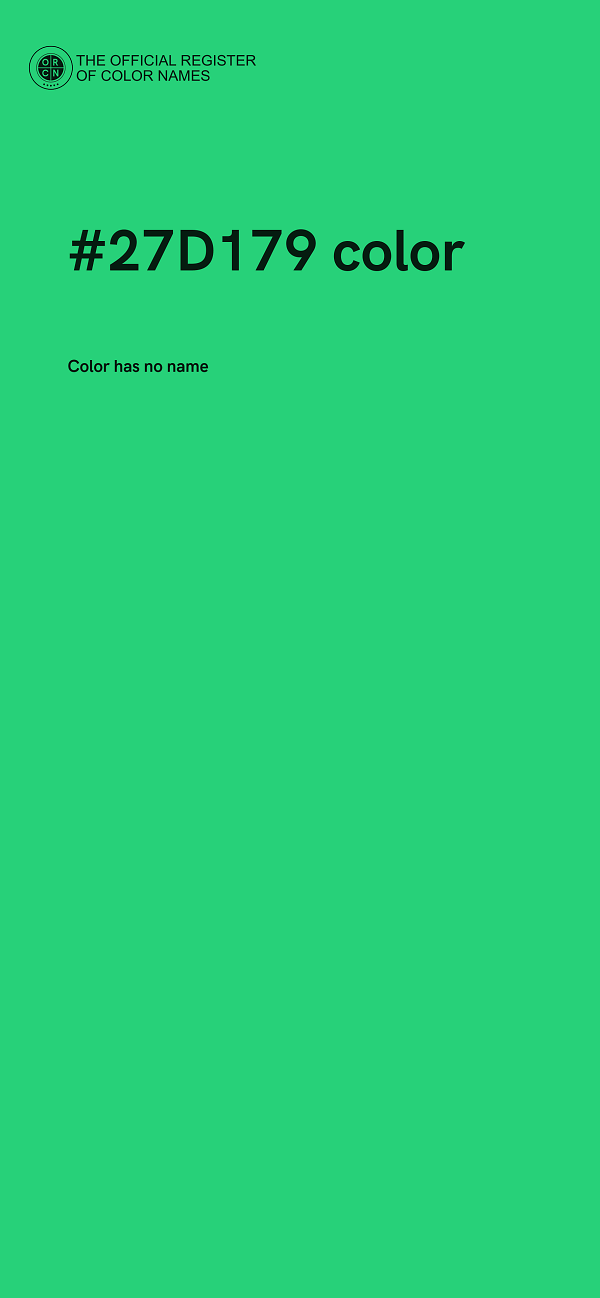 #27D179 color image