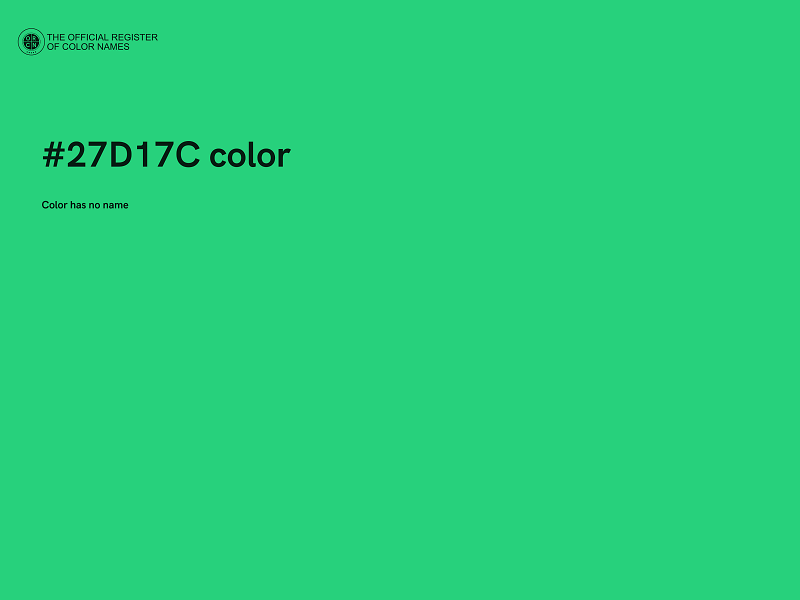 #27D17C color image