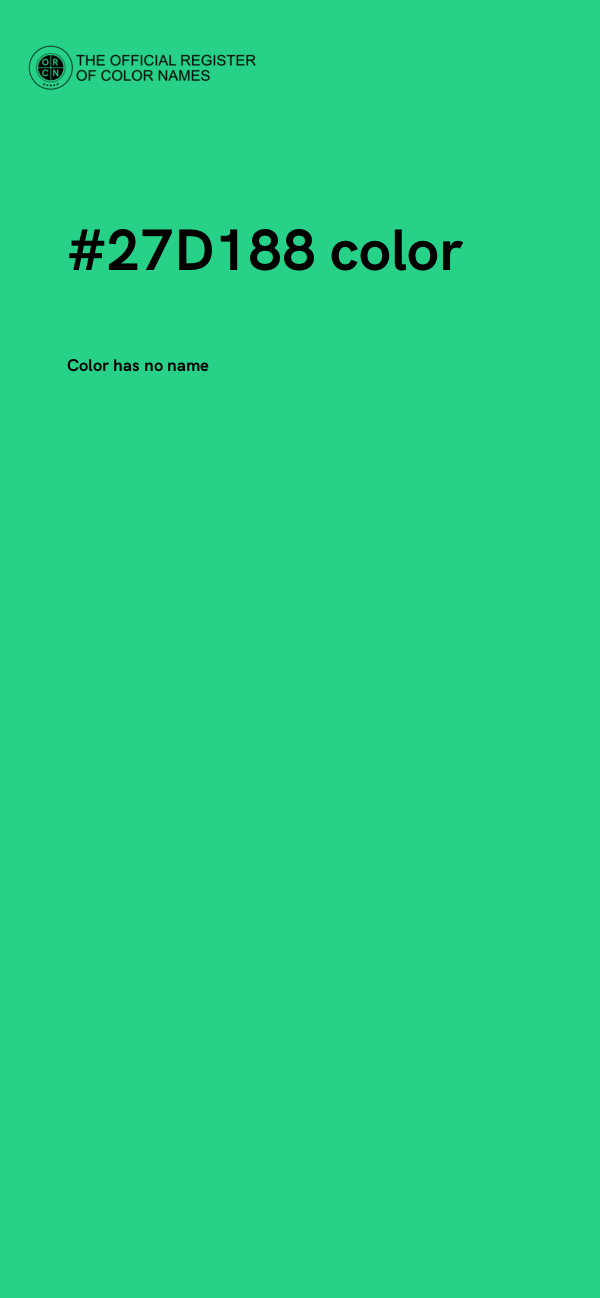 #27D188 color image