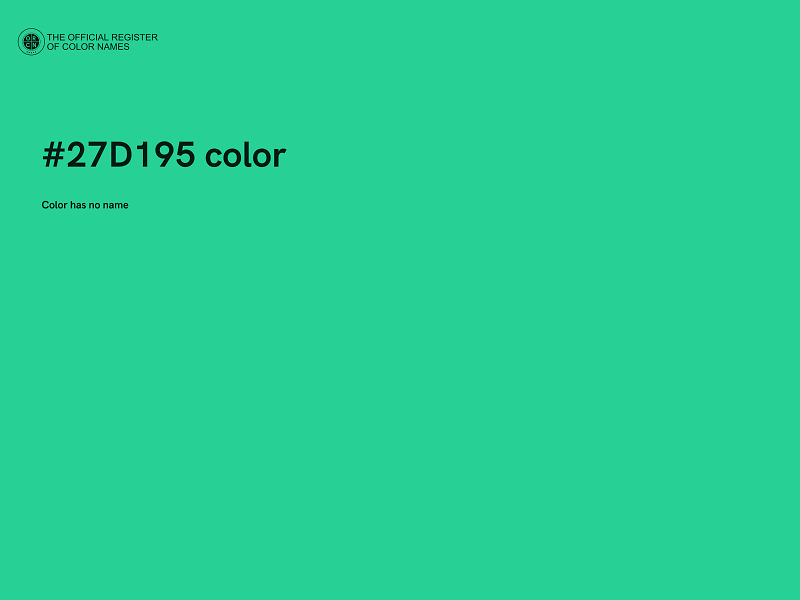 #27D195 color image