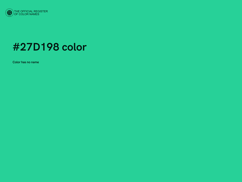 #27D198 color image