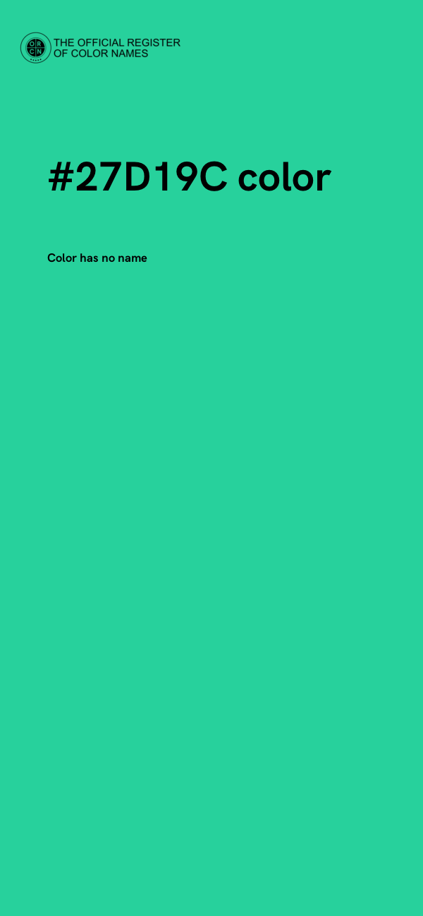 #27D19C color image