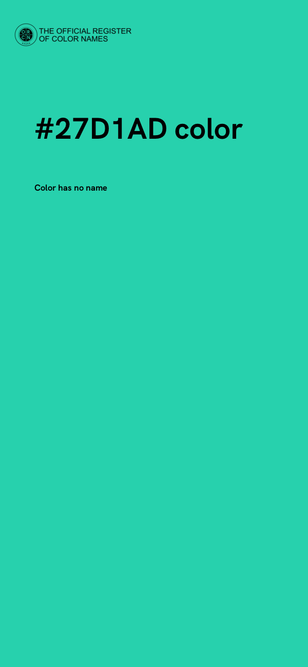 #27D1AD color image