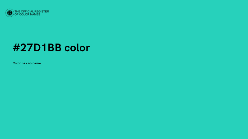 #27D1BB color image