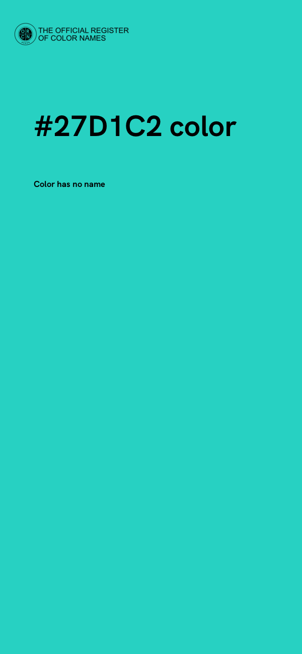 #27D1C2 color image