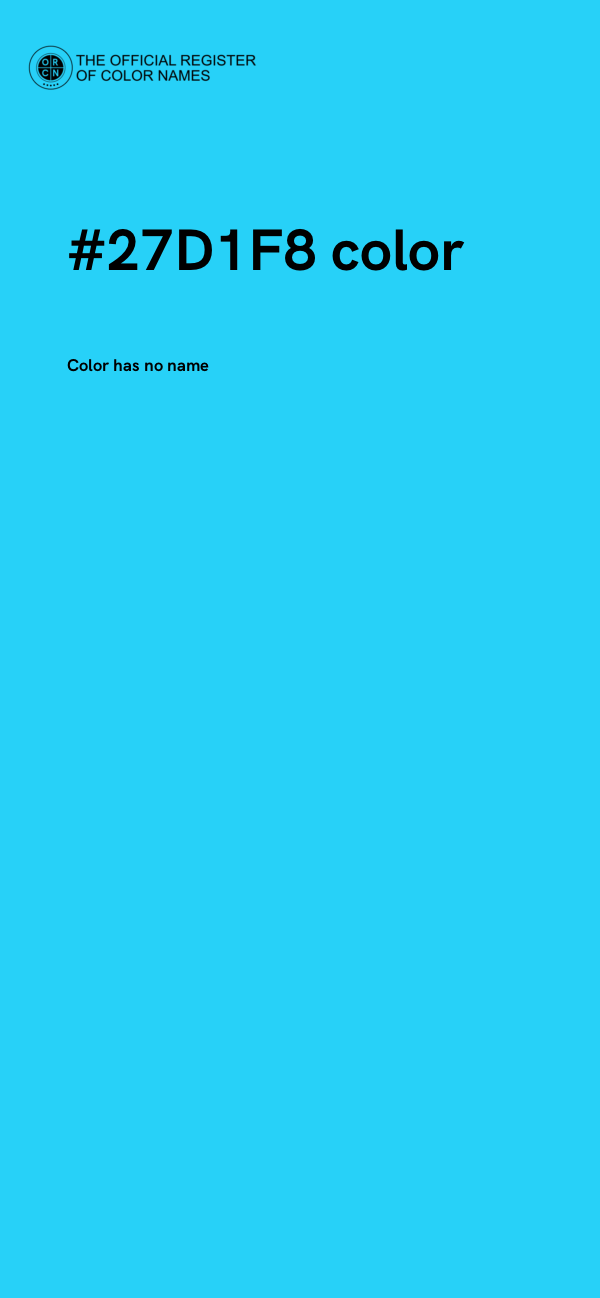 #27D1F8 color image