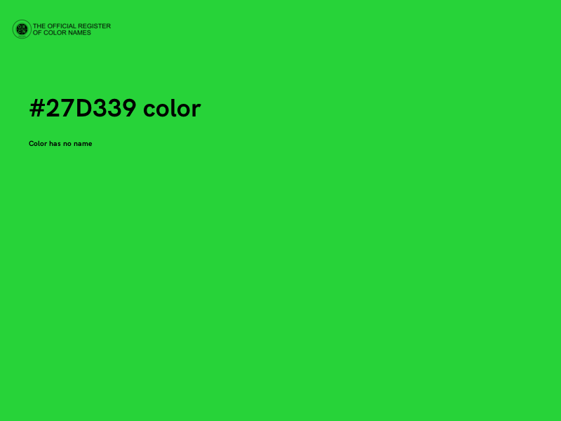 #27D339 color image