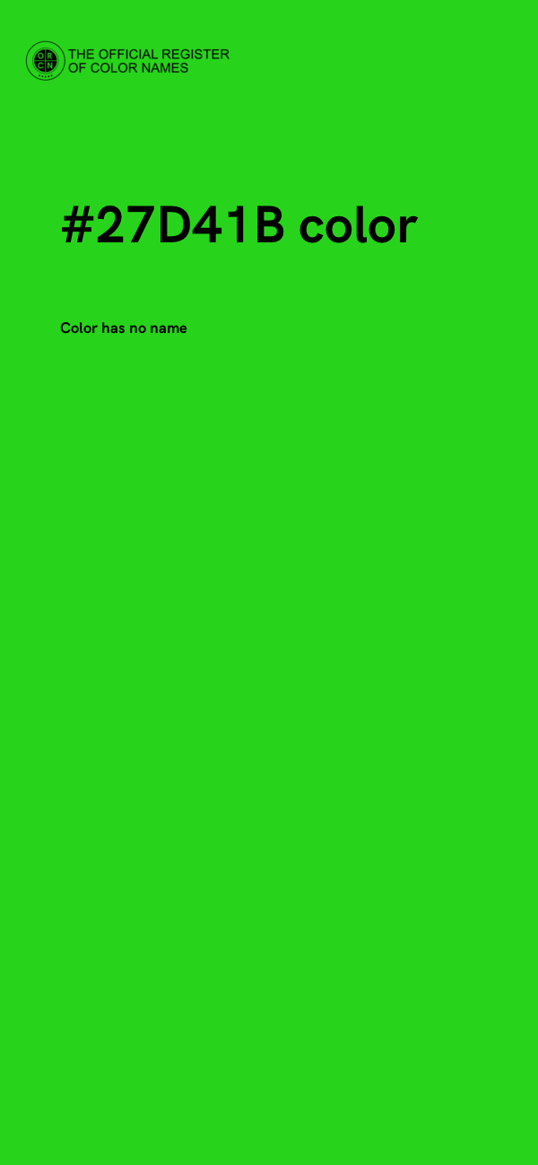 #27D41B color image