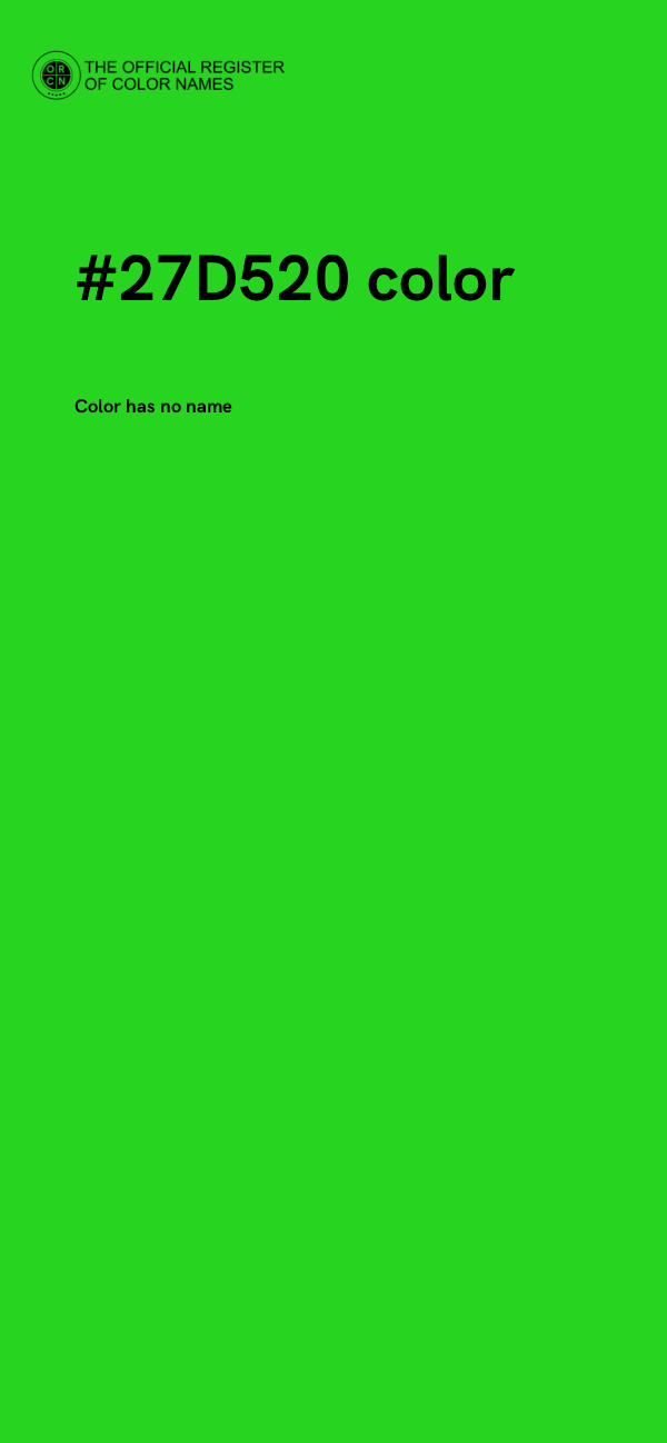 #27D520 color image