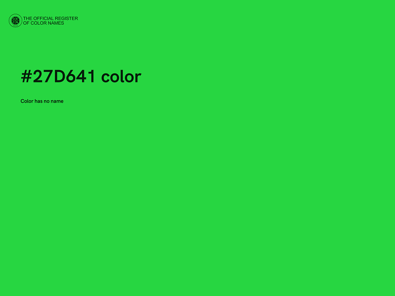 #27D641 color image