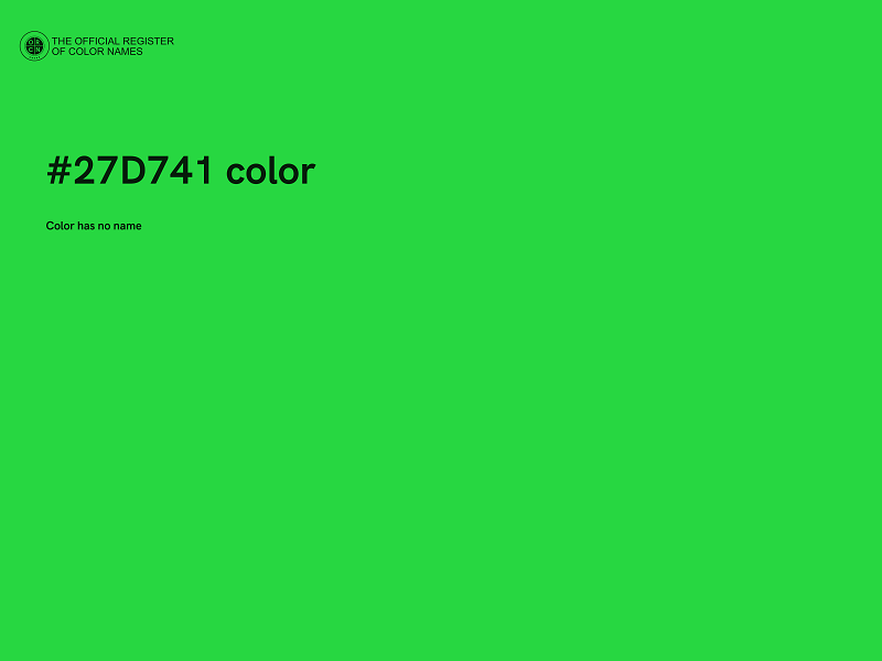 #27D741 color image