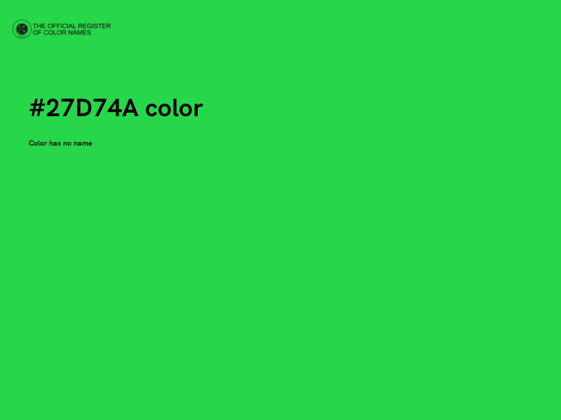 #27D74A color image