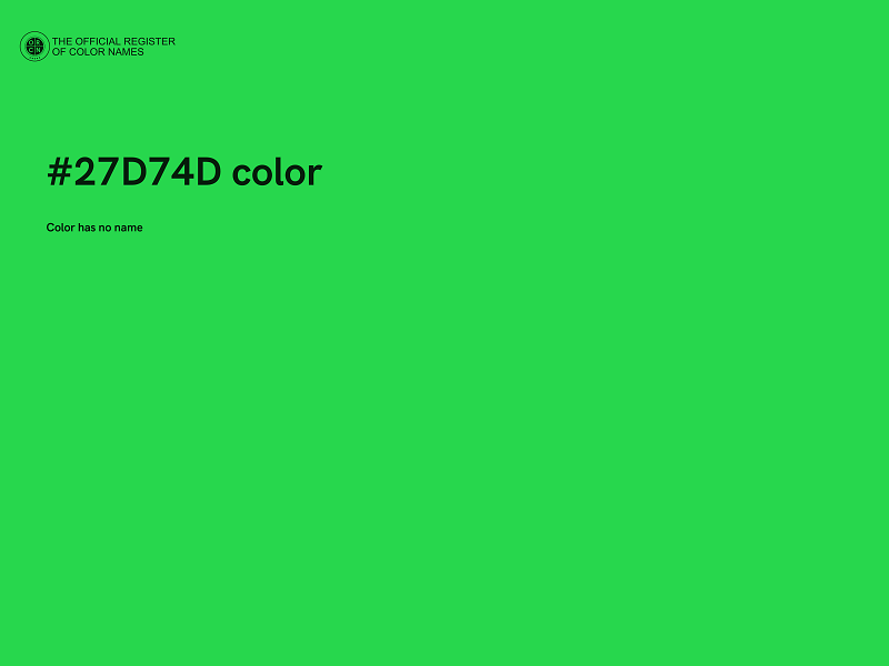 #27D74D color image