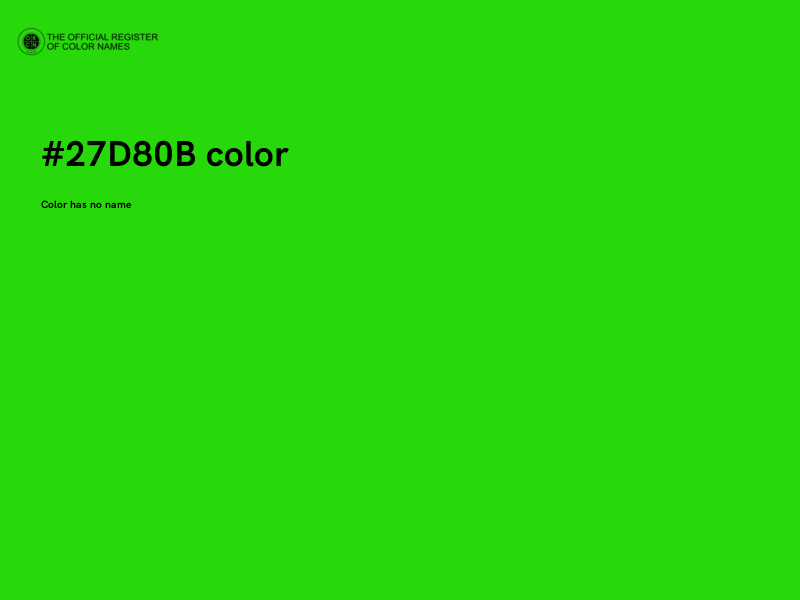 #27D80B color image