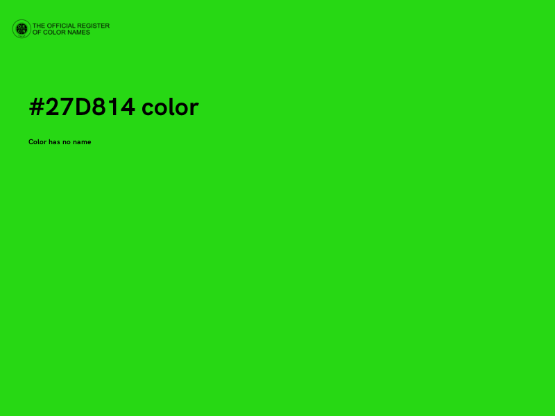 #27D814 color image