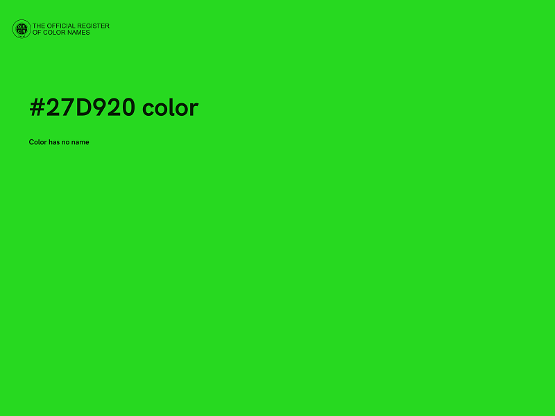 #27D920 color image