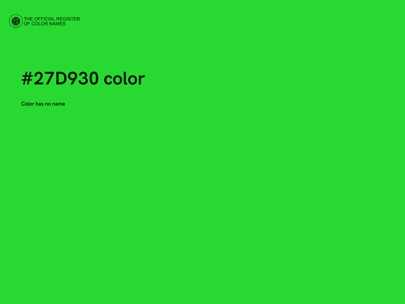 #27D930 color image