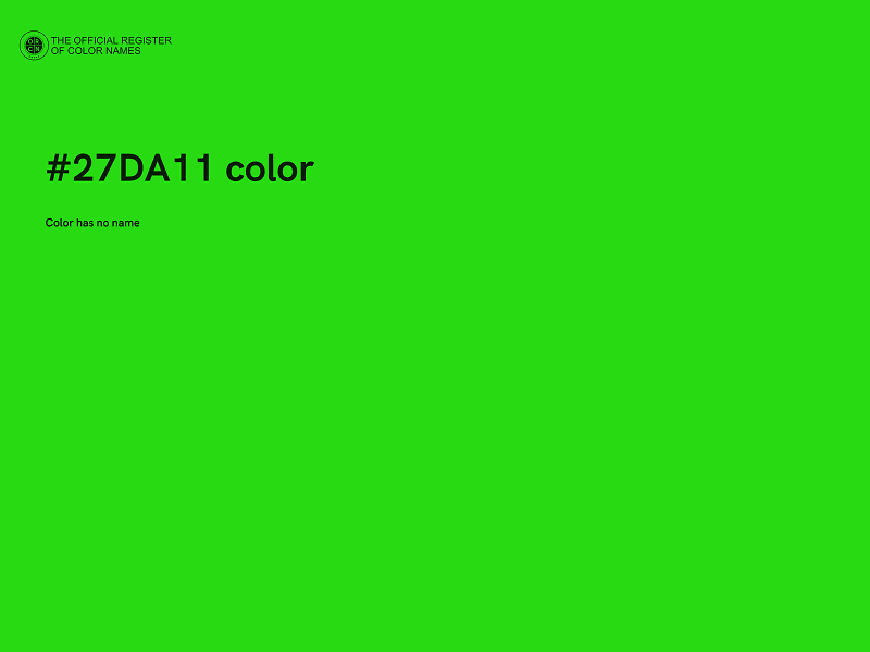 #27DA11 color image
