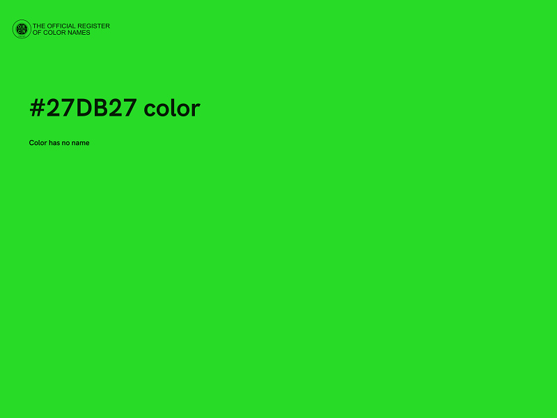 #27DB27 color image