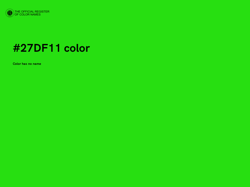 #27DF11 color image