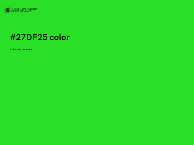 #27DF25 color image