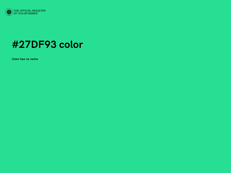 #27DF93 color image