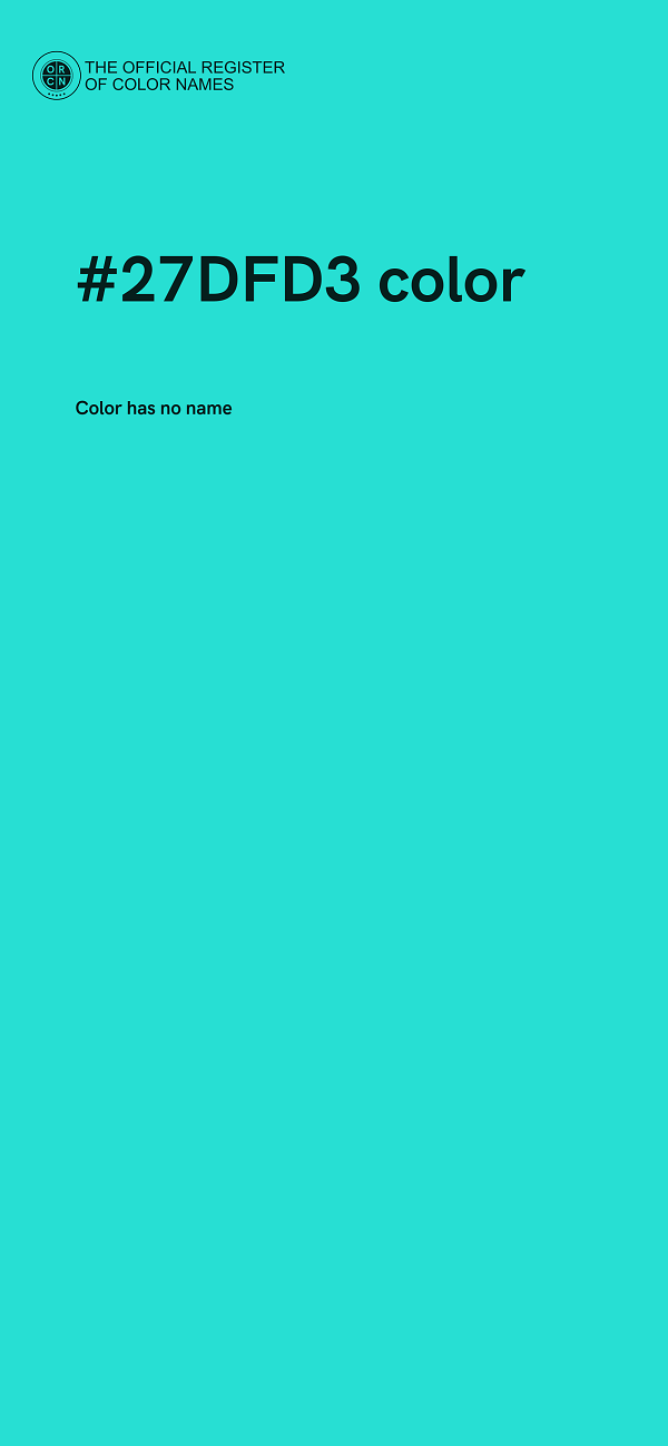 #27DFD3 color image