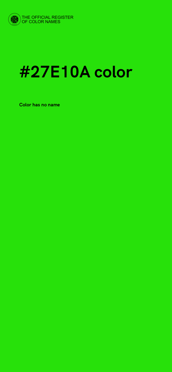 #27E10A color image